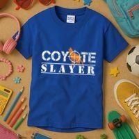 Coyote Slayer Funny Hunting Gift For Coyote Hunters Gift Kids T-Shirt thumb 3