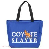 Coyote Slayer Funny Hunting Gift For Coyote Hunters Gift Tote Bag thumb 0