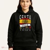 Ceuta Spain Flag Gps Coordinates Of Ceuta Hoodie thumb 5