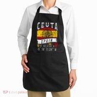 Ceuta Spain Flag Gps Coordinates Of Ceuta Apron thumb 2