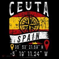 Ceuta Spain Flag Gps Coordinates Of Ceuta Bucket Hat thumb 4