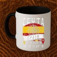 Ceuta Spain Flag Gps Coordinates Of Ceuta Coffee Mug thumb 2