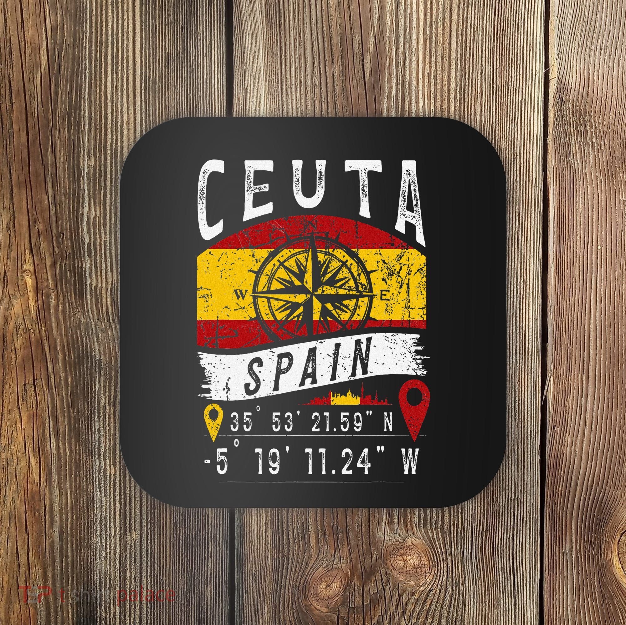 Ceuta Spain Flag Gps Coordinates Of Ceuta Coaster