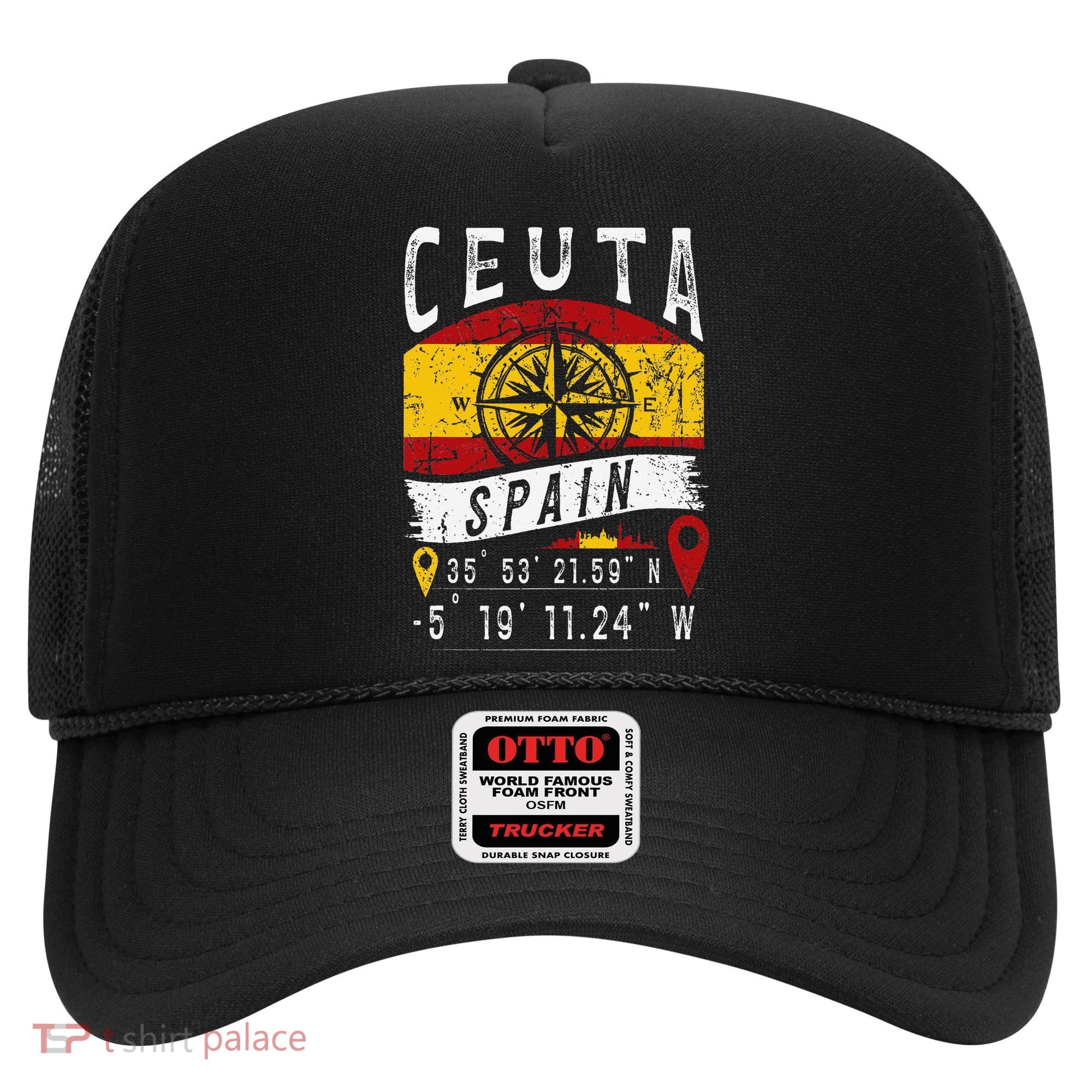Ceuta Spain Flag Gps Coordinates Of Ceuta Hat