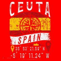 Ceuta Spain Flag Gps Coordinates Of Ceuta Santa Hat thumb 1