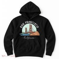 California San Francisco Gift Golden Gate Bridge Souvenir Hoodie thumb 0