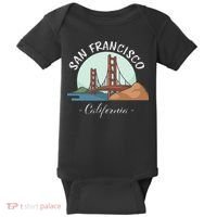 California San Francisco Gift Golden Gate Bridge Souvenir Baby Bodysuit thumb 0