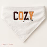 Cozy Season Fall Lover USA-Made Doggie Bandana thumb 0