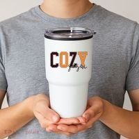 Cozy Season Fall Lover Tumbler thumb 2