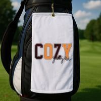 Cozy Season Fall Lover Golf Towel thumb 2