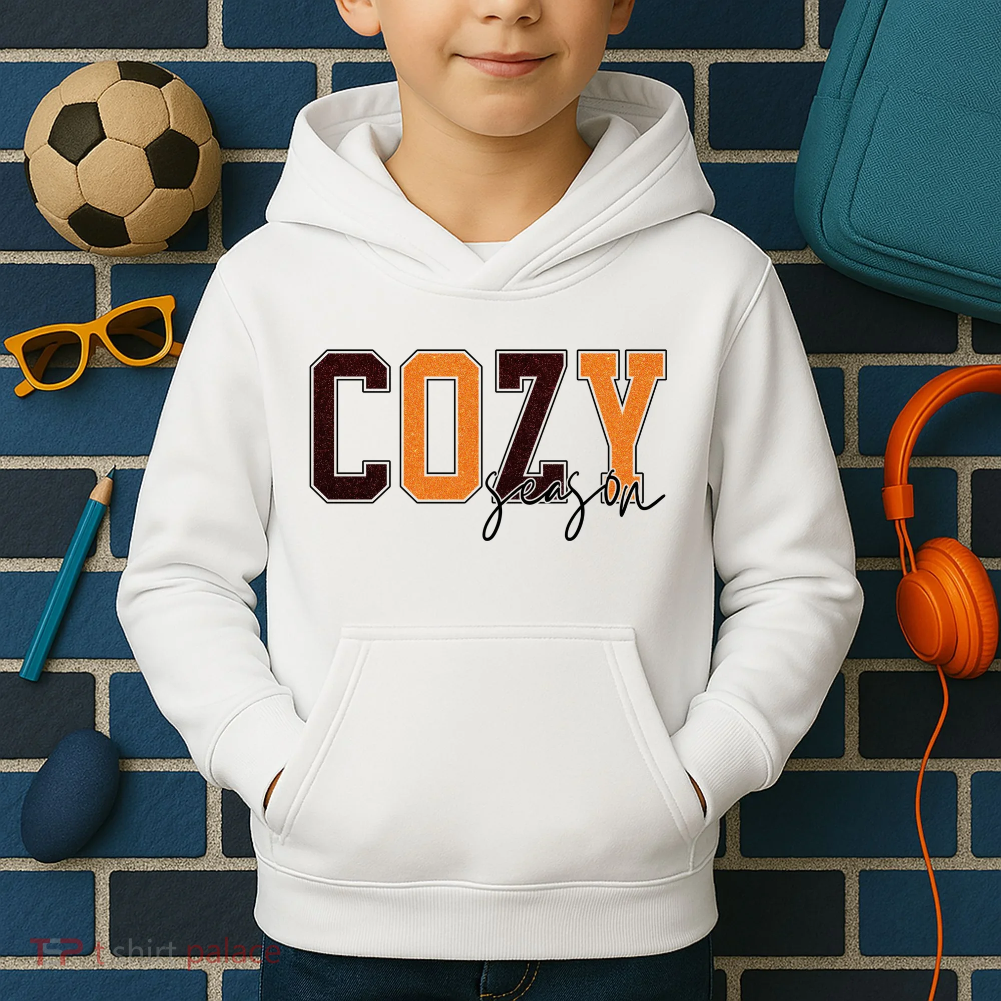 Cozy Season Fall Lover Kids Hoodie