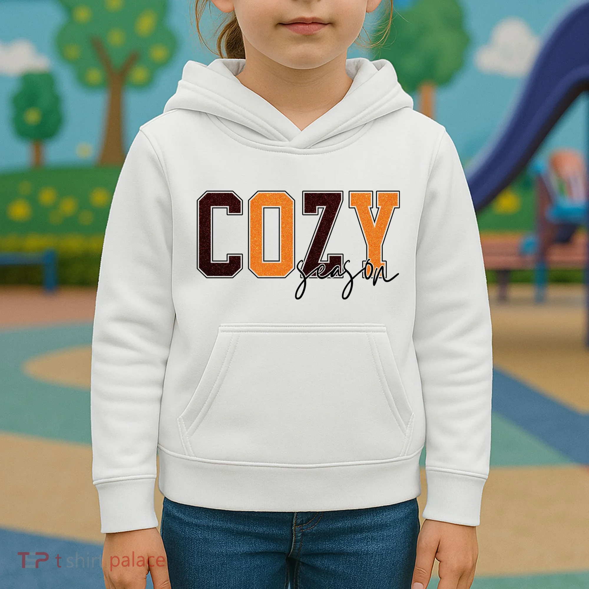 Cozy Season Fall Lover Kids Hoodie