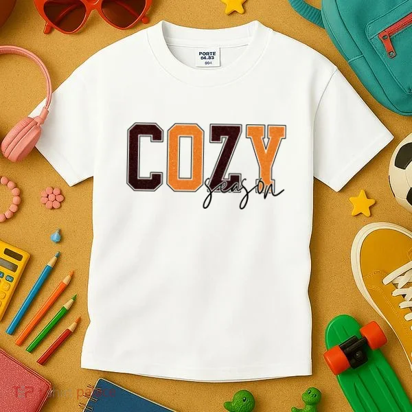 Cozy Season Fall Lover Kids T-Shirt
