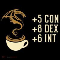 Coffee Stats For Roleplaying And Larping Tabletop Rpg Apron thumb 3
