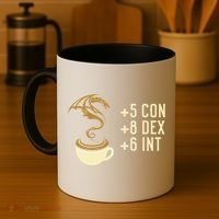 Coffee Stats For Roleplaying And Larping Tabletop Rpg Coffee Mug thumb 4