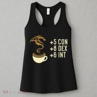 Coffee Stats For Roleplaying And Larping Tabletop Rpg Women's Tank Top thumb 3