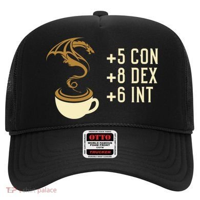 Coffee Stats For Roleplaying And Larping Tabletop Rpg Hat