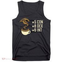 Coffee Stats For Roleplaying And Larping Tabletop Rpg Tank Top thumb 0