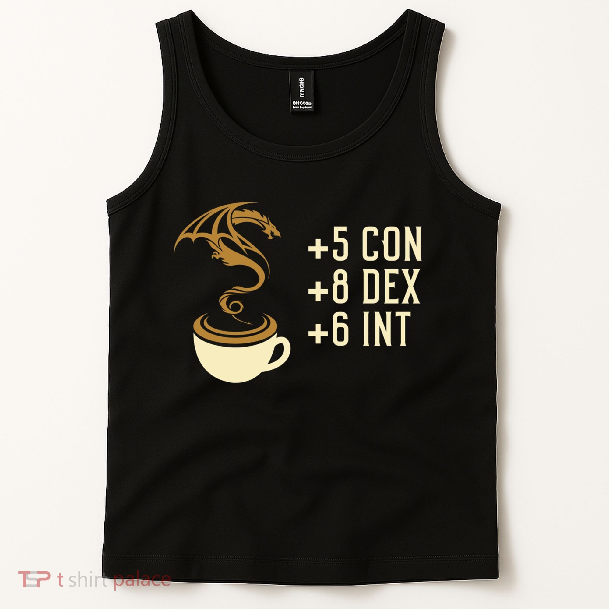 Coffee Stats For Roleplaying And Larping Tabletop Rpg Tank Top