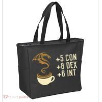 Coffee Stats For Roleplaying And Larping Tabletop Rpg Tote Bag thumb 2