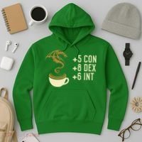 Coffee Stats For Roleplaying And Larping Tabletop Rpg Hoodie thumb 3