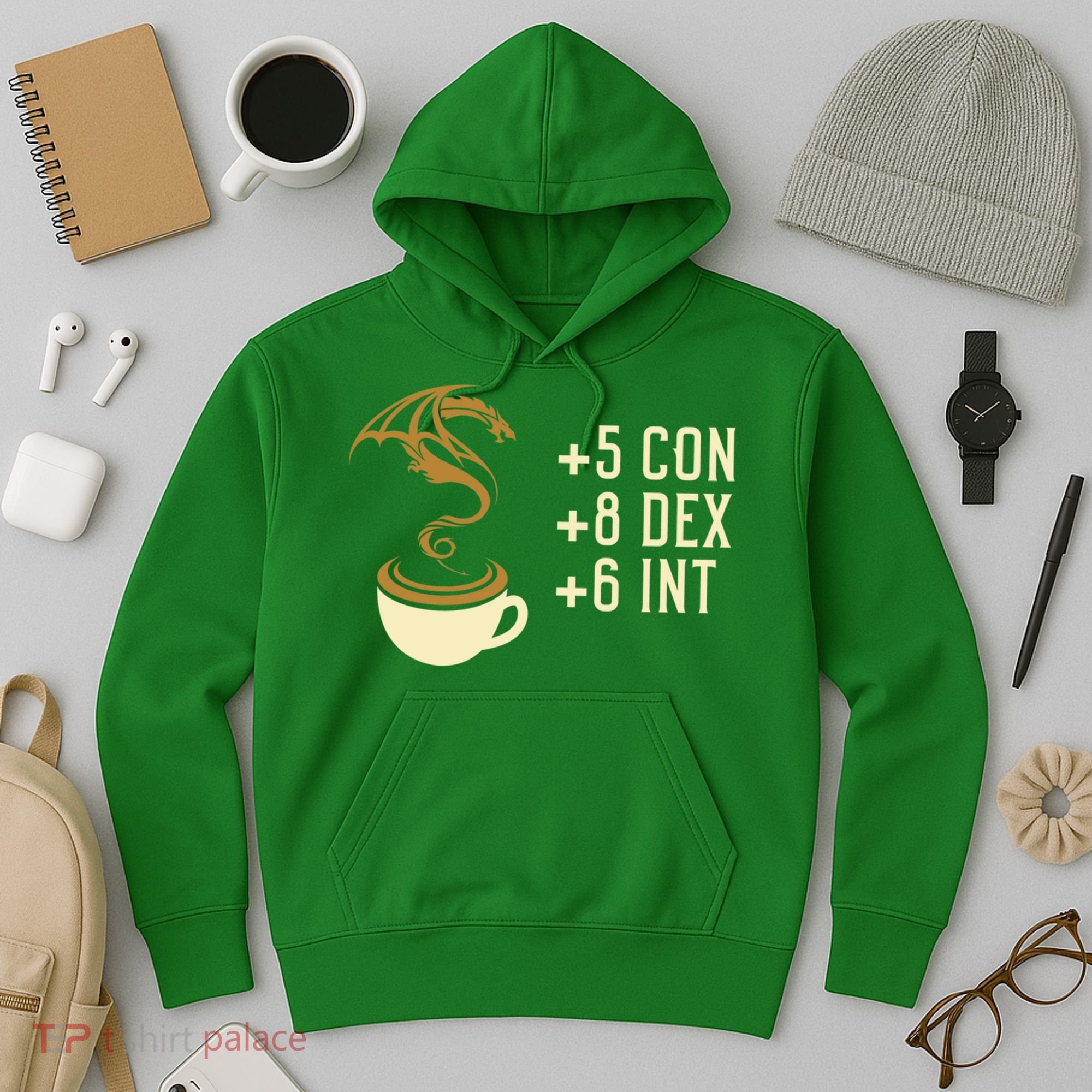 Coffee Stats For Roleplaying And Larping Tabletop Rpg Hoodie