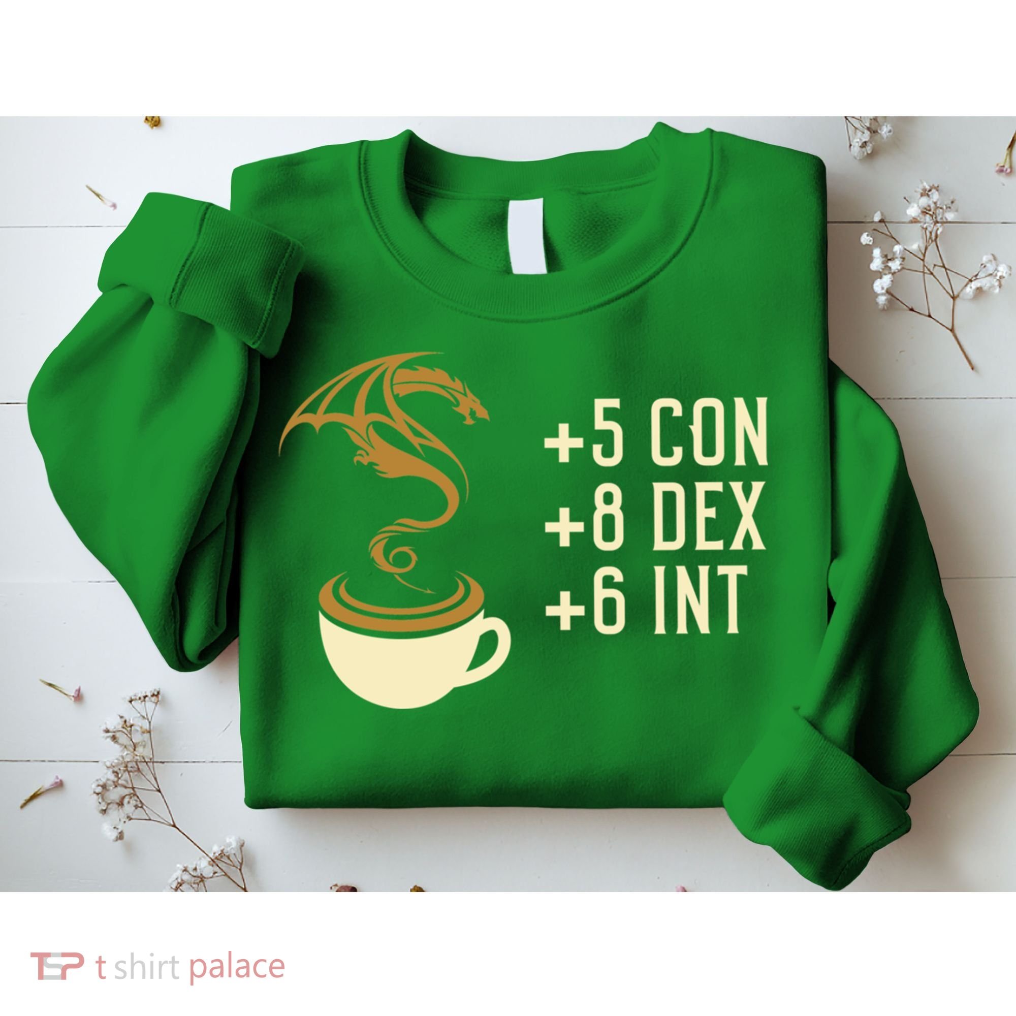 Coffee Stats For Roleplaying And Larping Tabletop Rpg Sweatshirt