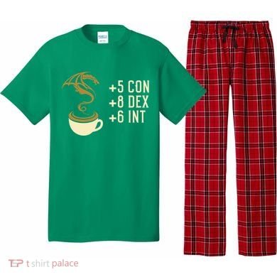 Coffee Stats For Roleplaying And Larping Tabletop Rpg Pajama Set