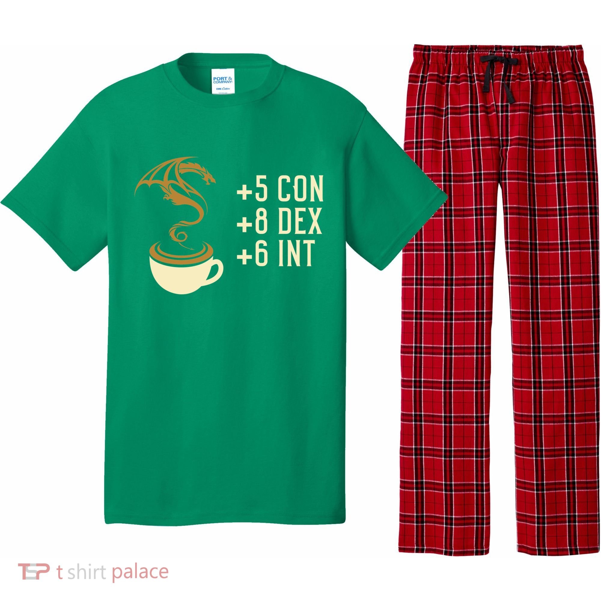Coffee Stats For Roleplaying And Larping Tabletop Rpg Pajama Set