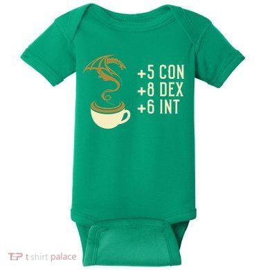 Coffee Stats For Roleplaying And Larping Tabletop Rpg Baby Bodysuit