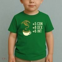 Coffee Stats For Roleplaying And Larping Tabletop Rpg Toddler T-Shirt thumb 2