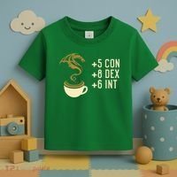Coffee Stats For Roleplaying And Larping Tabletop Rpg Toddler T-Shirt thumb 3