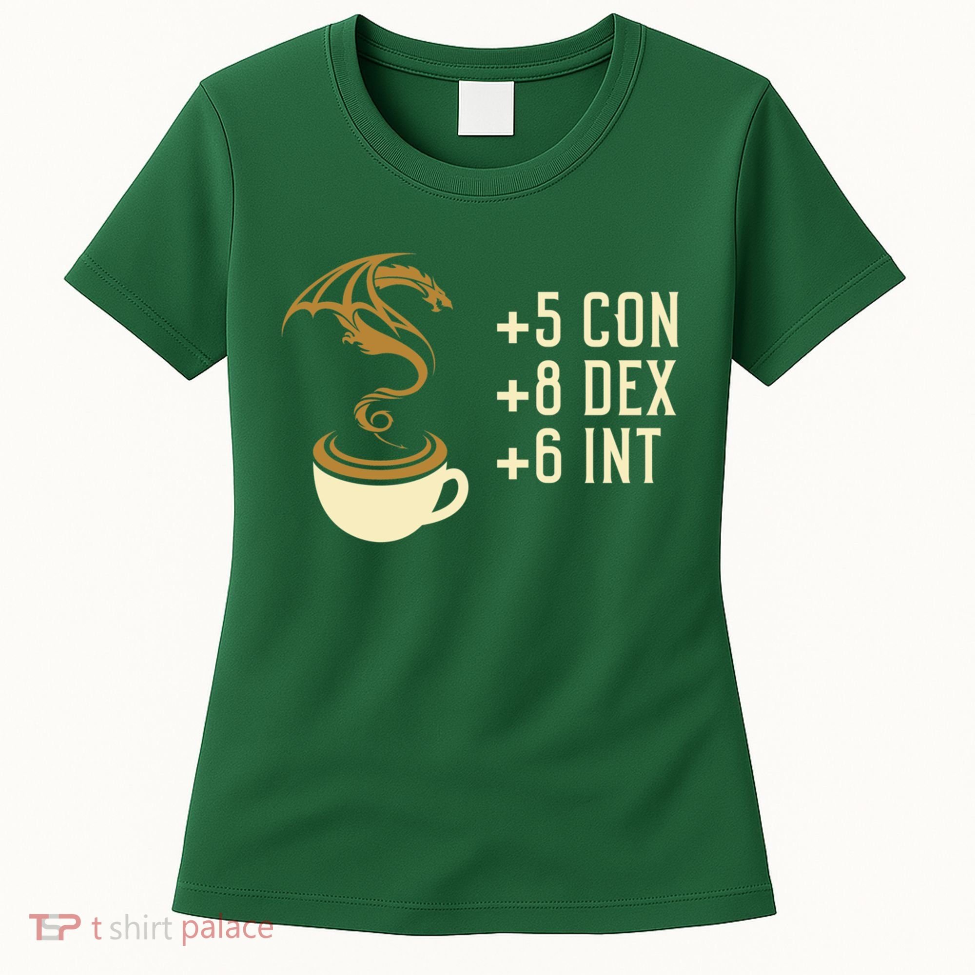 Coffee Stats For Roleplaying And Larping Tabletop Rpg Women's T-Shirt