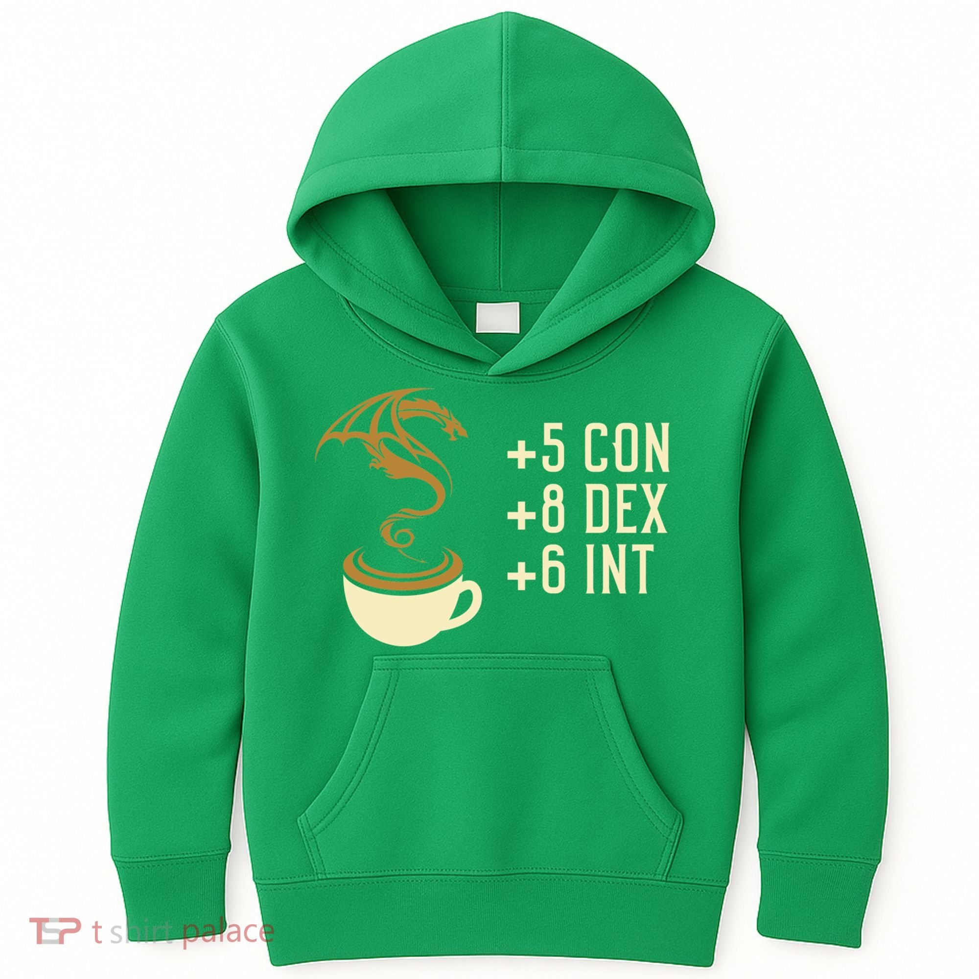 Coffee Stats For Roleplaying And Larping Tabletop Rpg Kids Hoodie