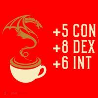 Coffee Stats For Roleplaying And Larping Tabletop Rpg Santa Hat thumb 1