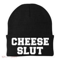 Cheese Slut Funny Adult Humor Sarcasm Funny Beanie thumb 0