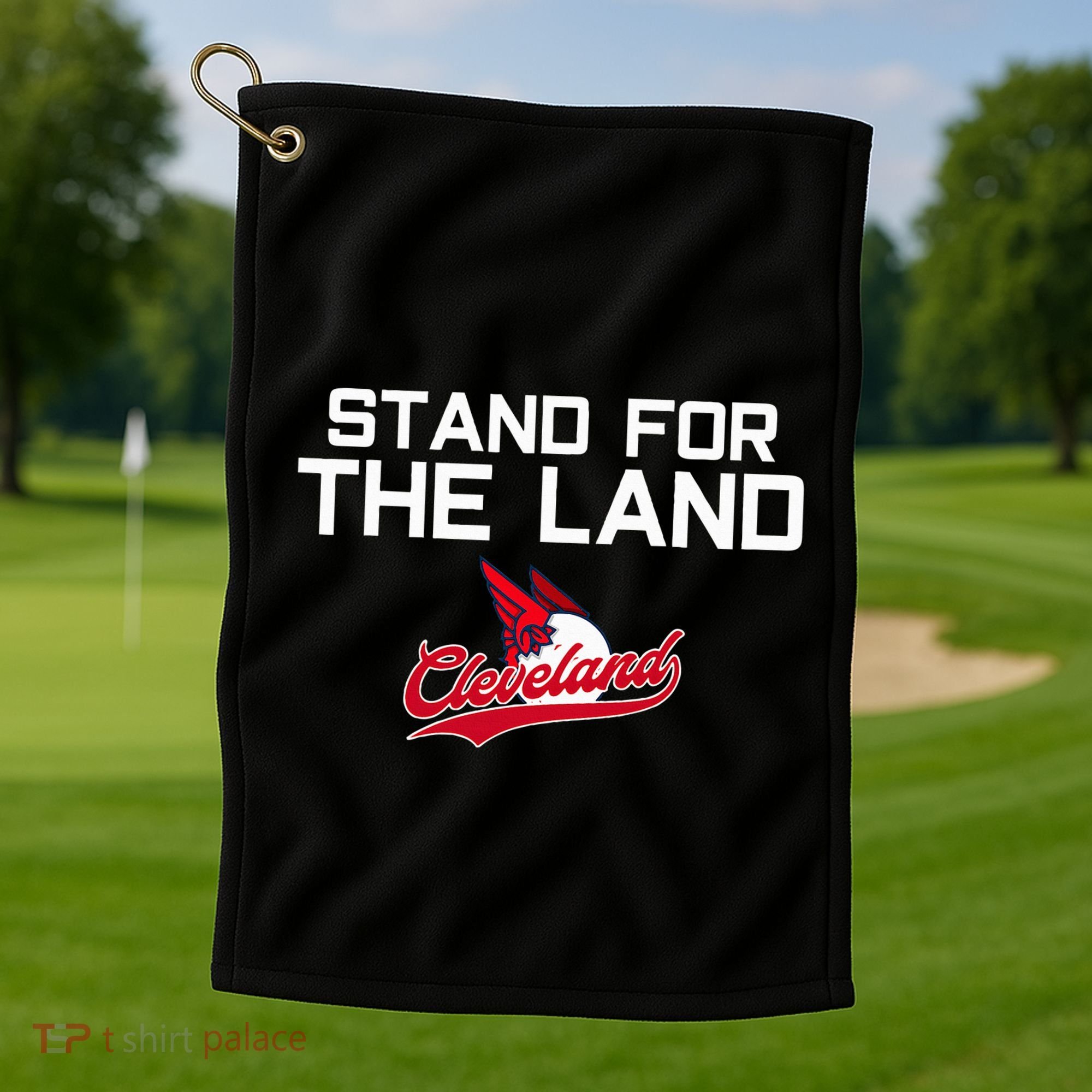 Cleveland Stand For The Land Golf Towel