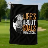 Cool Soccer For Soccer Lovers Player Football Goal  Golf Towel thumb 1