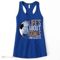Cool Soccer For Soccer Lovers Player Football Goal  Women's Tank Top thumb 0