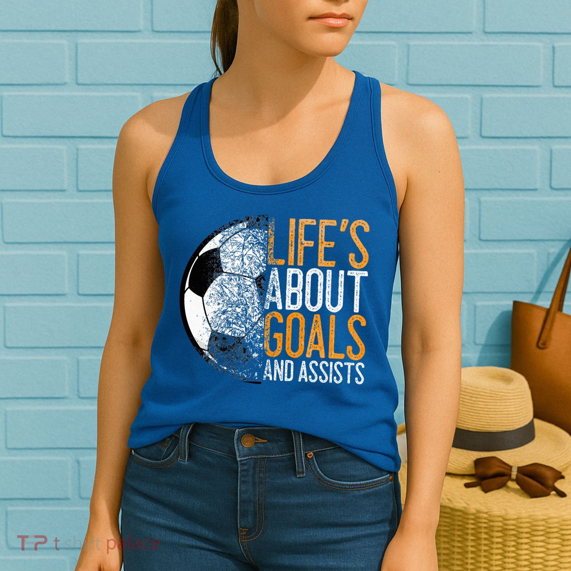 Cool Soccer For Soccer Lovers Player Football Goal  Women's Tank Top