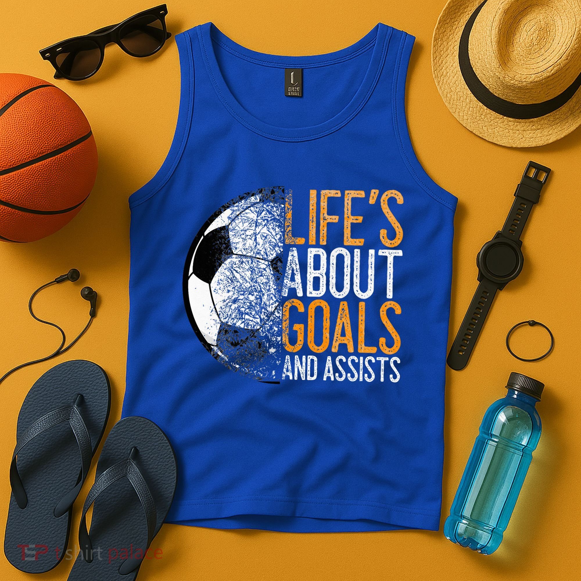 Cool Soccer For Soccer Lovers Player Football Goal  Tank Top