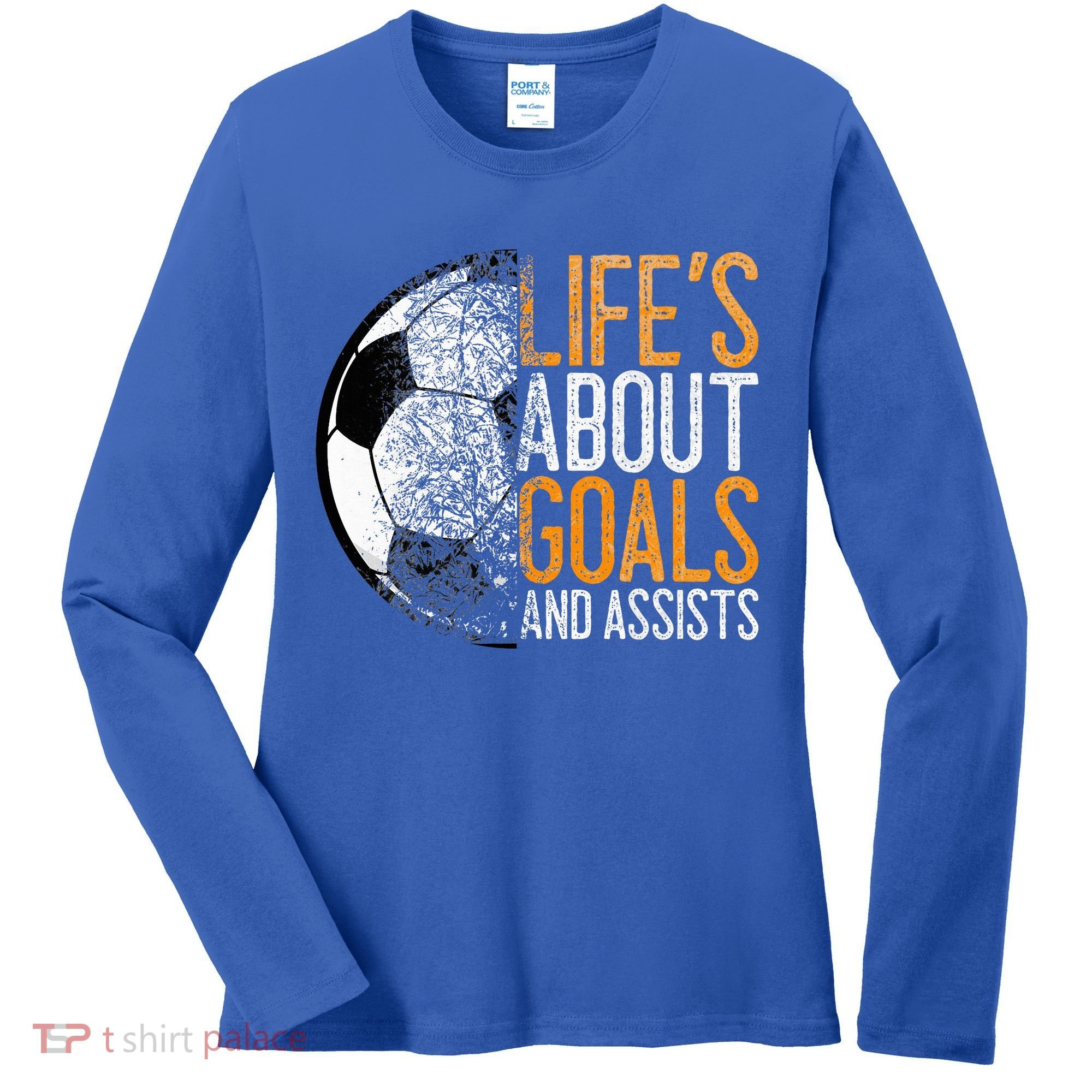 Cool Soccer For Soccer Lovers Player Football Goal  Women's Long Sleeve Shirt