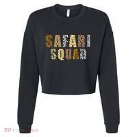 Cool Safari For Women Zoologist African Animal Print Zoo Cropped Pullover Crew thumb 0
