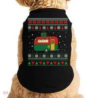 Christmas Sweater Funny Camping Camper Gift Doggie Tank thumb 0