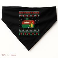 Christmas Sweater Funny Camping Camper Gift USA-Made Doggie Bandana thumb 0