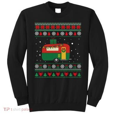 Christmas Sweater Funny Camping Camper Gift Sweatshirt