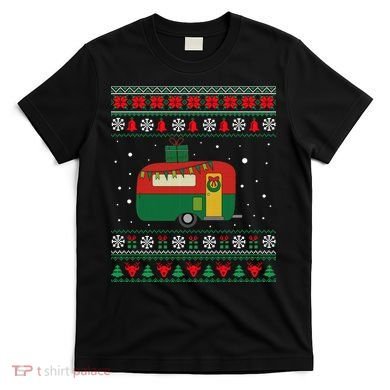 Christmas Sweater Funny Camping Camper Gift T-Shirt