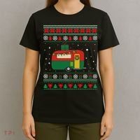 Christmas Sweater Funny Camping Camper Gift T-Shirt thumb 4