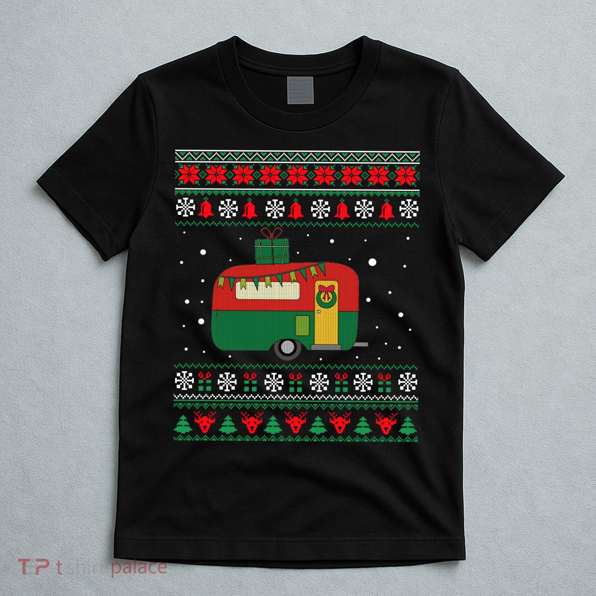Christmas Sweater Funny Camping Camper Gift T-Shirt