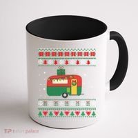 Christmas Sweater Funny Camping Camper Gift Coffee Mug thumb 1